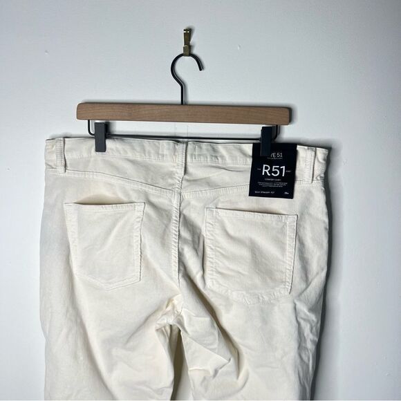 Rye 51 Hamilton R51 Cord - Stretch Comfort Corduroy 5-Pocket - Ivory | size 38 - Picture 12 of 13